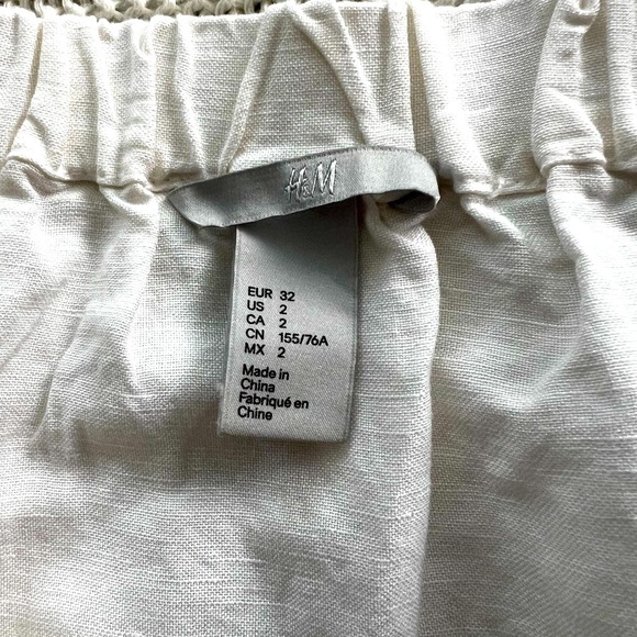 H&M White Blouse Casual Cropped Style - Picture 5 of 8